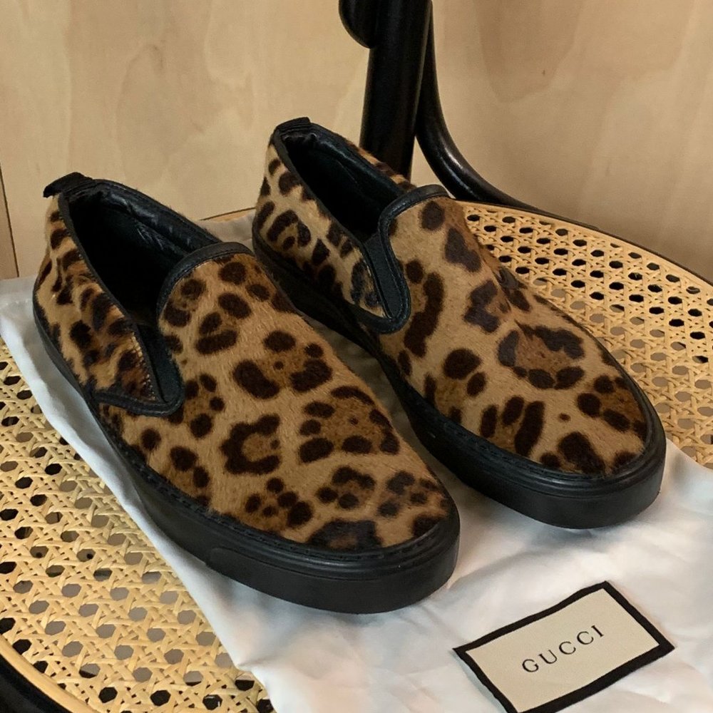 Gucci Slip On Shoes- Like New and Fits 7 - 8 women's sizes